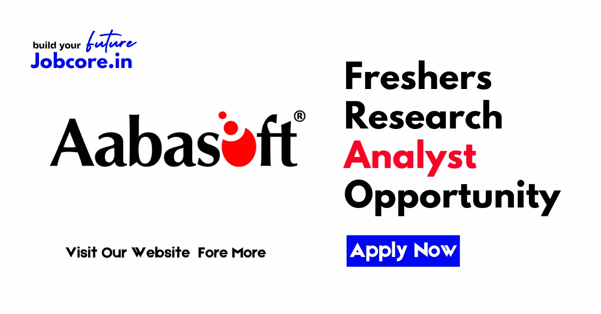 Freshers Research Analyst