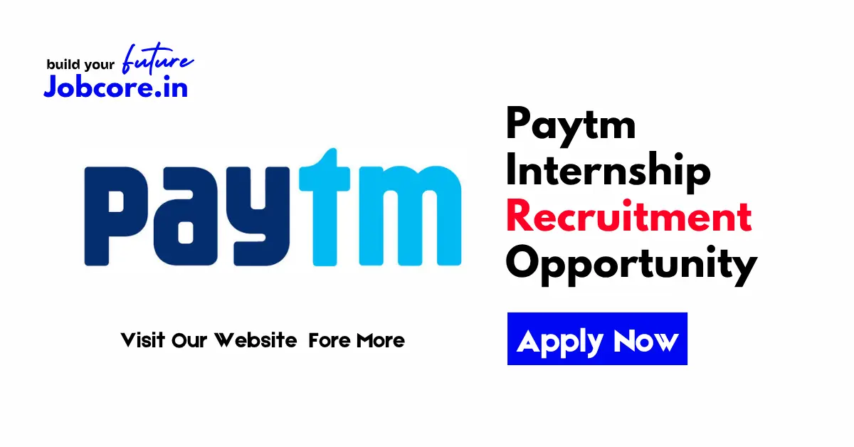Paytm Internship Recruitment
