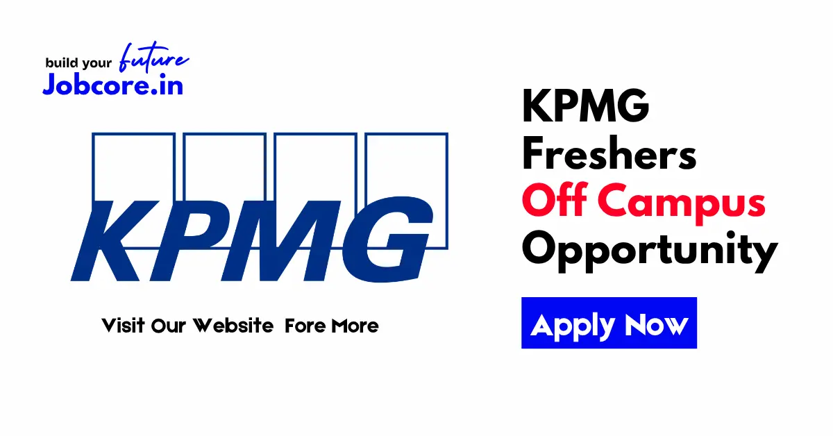 KPMG Freshers Hiring